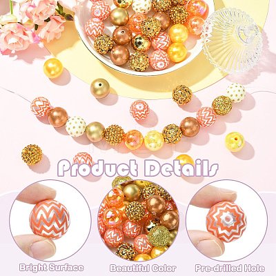 50Pcs 12 Styles Resin Rhinestone & Acrylic Beads Findings Kits DIY-CJ0003-31-1