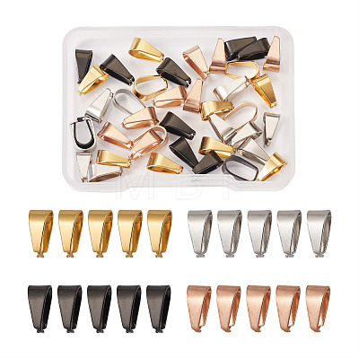 40Pcs 4 Style Stainless Steel Ice Pick Pinch Bails STAS-YS0001-17-1