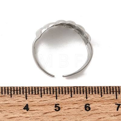 304 Stainless Steel Cuff Open Rings LS-STAS-H259-05P-1