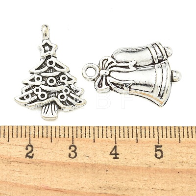 20Pcs Christmas Theme Tibetan Style Alloy Pendants FIND-U010-14-1