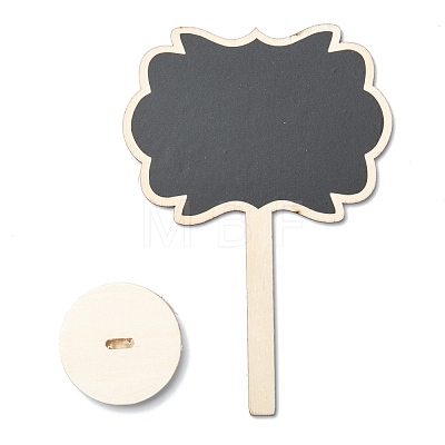 Flower Boxwood Mini Chalkboard Signs WOOD-F010-03-1