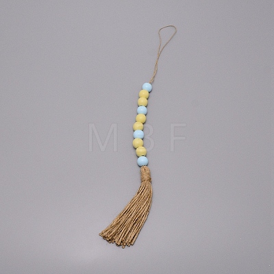 Fringed Beaded Pendant Decoration HJEW-TAC0012-18-1