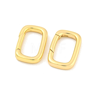 Brass Spring Gate Rings KK-K382-04G-1