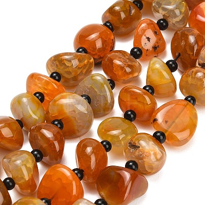 Natural Dragon Veins Agate Beads Strands GG-L001-I01-01-1