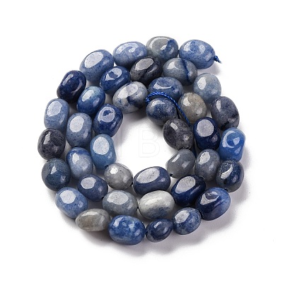 Natural Blue Aventurine Beads Strands G-G146-A23-01-1