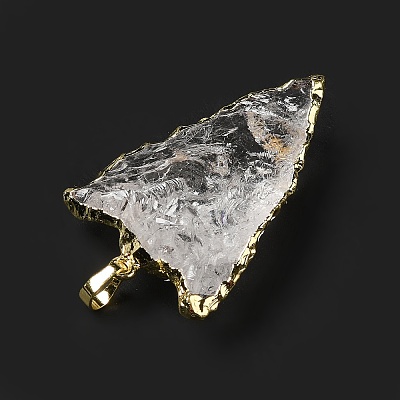 Natural Quartz Crystal Pendants G-E581-02LG-1