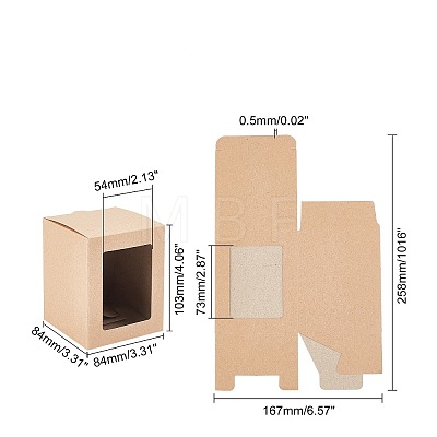 Kraft Paper Box CON-WH0080-67-1