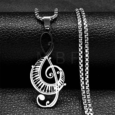 304 Stainless Steel Pendant Necklaces PW-WG85057-01-1