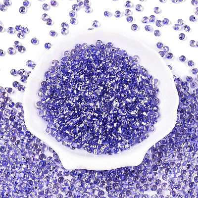 6/0 Baking Paint Transparent Glass Seed Beads SEED-N006-06I-1