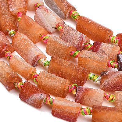 Natural Weathered Agate Beads Strands G-A321-F02-01B-1