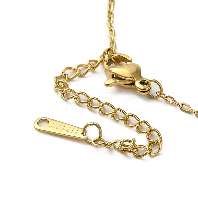Brass Micro Pave Cubic Zirconia Pendant Necklaces for Women NJEW-E106-06KCG-02-1