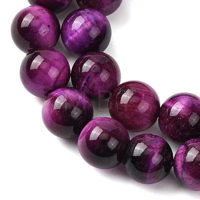 Natural Tiger Eye Beads Strands G-S259-03A-10mm-1