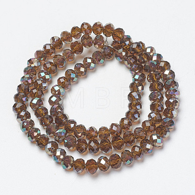 Electroplate Glass Beads Strands EGLA-A034-T3mm-J17-1