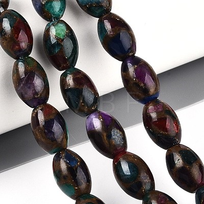 Dyed Synthetic Gemstone Beads Strands G-T144-38C-1