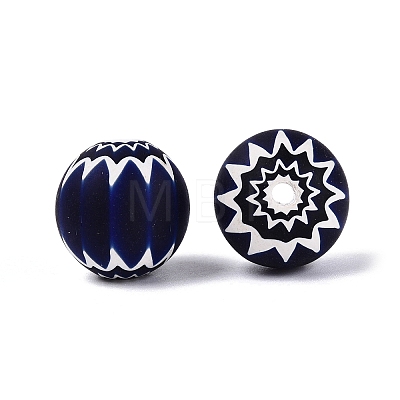 Handmade Millefiori Glass Round Beads LA-N002-12A-1