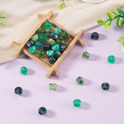 30Pcs 3 Colors Resin UV Reactive Beads RESI-TA0005-67B-1