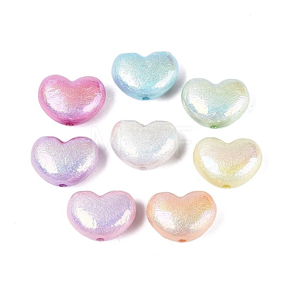Luminous Opaque UV Plating Acrylic Beads OACR-Q204-21-1