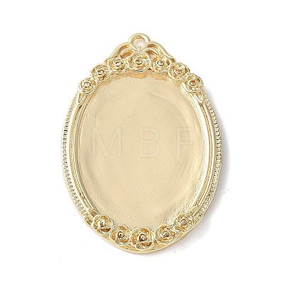 Brass Pendant Cabochon Settings KK-V005-01G-02-1