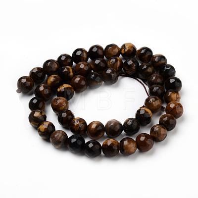 Natural Tiger Eye Beads Strands G-Q462-84-4mm-1