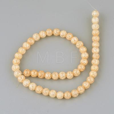 Synthetic Crackle Quartz Beads Strands GLAA-S134-12mm-07-1