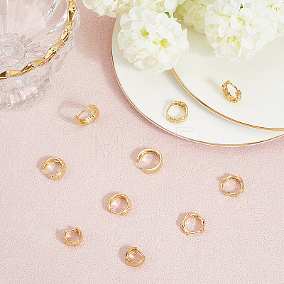 5 Pairs 5 Style Rack Plating Ring Brass Hoop Earrings for Women EJEW-BBC0001-97-1