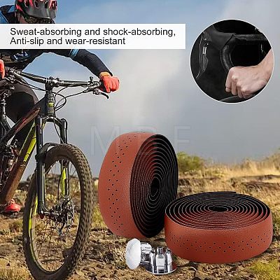 Adhesive PU Non-slip Bike Handlebar Tapes FIND-WH0112-54B-1