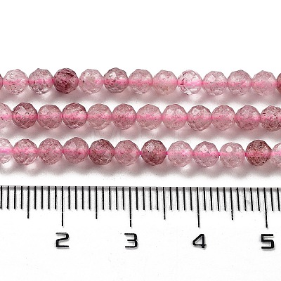 Natural Strawberry Quartz Beads Strands G-G140-A03-03-1