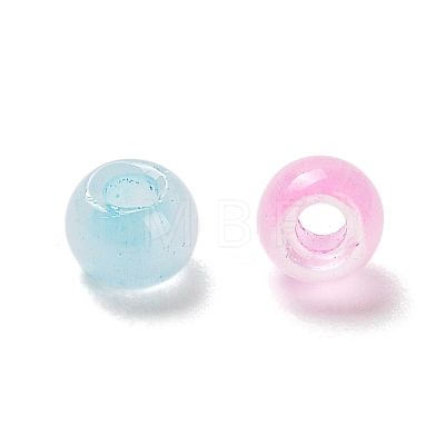 Cat Eye Style Glass Round Seed Beads GLAA-G110-01C-1