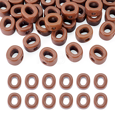 Opaque Acrylic European Beads LS-OACR-TAC0019-006O-1