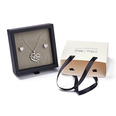 Paper Drawer Jewelry Set Box CON-P015-03C-1