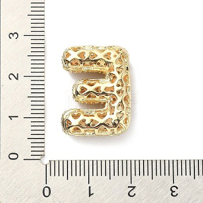 Rack Plating Brass Micro Pave Cubic Zirconia Pendants KK-Q790-01E-G-1