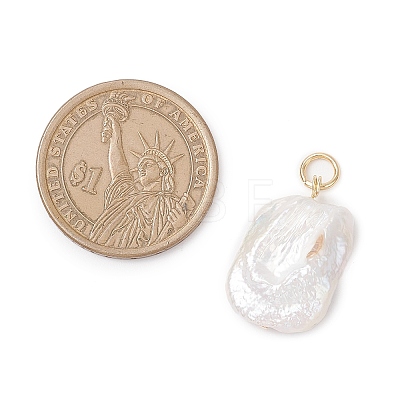 Natural Cultured Freshwater Pearl Pendants PALLOY-JF04281-1