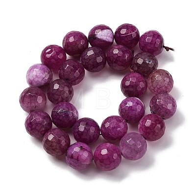 Natural Dragon Veins Agate(Dyed & Heated) Beads Strands G-K390-A10-01-1