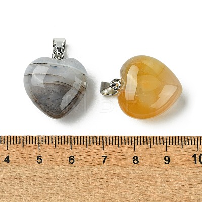 Natural White Agate Pendants G-F820-10A-15-1