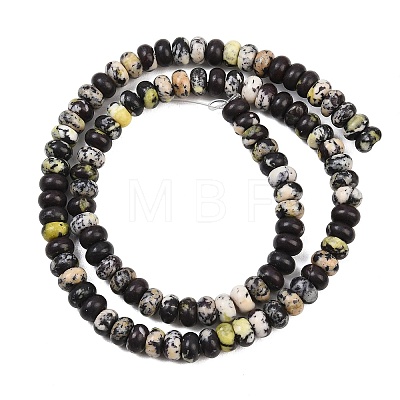 Natural Yellow Turquoise(Jasper) Beads Strands G-L647-D08-4x6mm-1