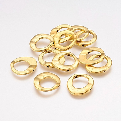 Tibetan Style Irregular Ring Bead Frames LS-GLF10246Y-NF-1