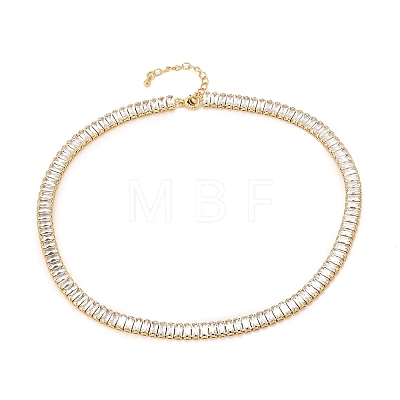 Brass Micro Pave Cubic Zirconia Link Chain Bracelets BJEW-F416-06G-1