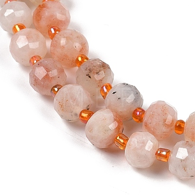 Natural Sunstone Beads Strands G-H057-A19-01-1