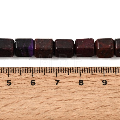 Natural Dyed White Jade(Imitation Charoite) Beads Strands GG-CBA0743-E02-1