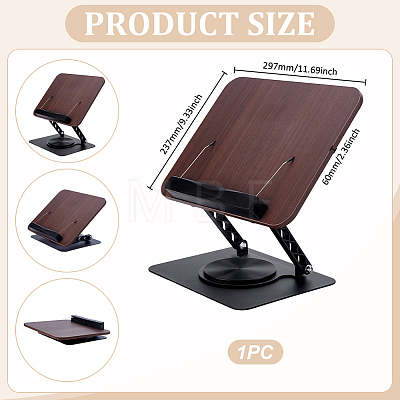 Steel & Wood Desktop Book Stands ODIS-WH0043-276-1