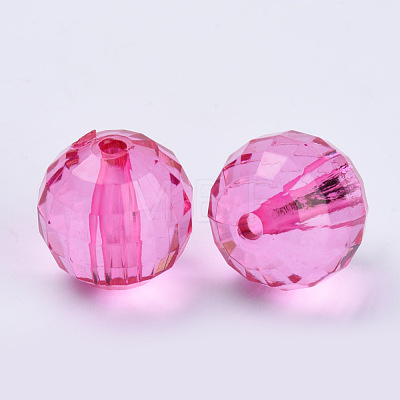 Transparent Acrylic Beads TACR-Q254-8mm-V08-1