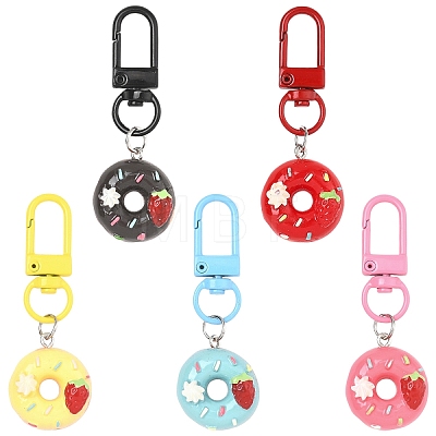 5Pcs Resin Pendant Decorations HJEW-YW00311-1