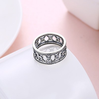 925 Sterling Silver Wide Band Rings RJEW-BB32033-9-1