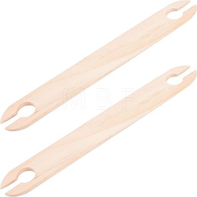 Wood Knitting Looms Shuttles TOOL-WH0136-44-1