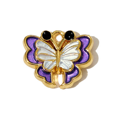 304 Stainless Steel Enamel Pendants STAS-OY005-37G-1