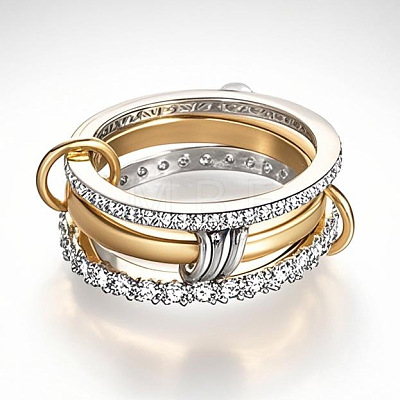 Ring Alloy with Crystal Rhinestone Finger Rings FS-WGDB9DD-04-1