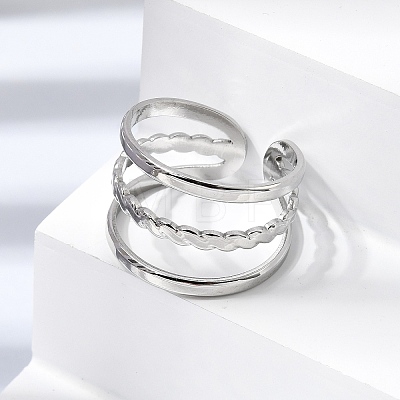 304 Stainless Steel Cuff Open Rings RJEW-P188-02G-P-1