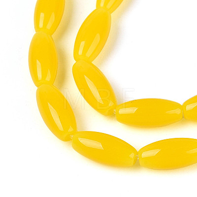 Imitation Jade Glass Beads Strands GLAA-T028-15J-03-1