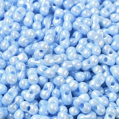 Opaque Colours Luster Glass Seed Beads SEED-B001-01A-07-1