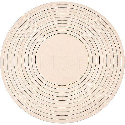 Unfinished Basswood Round Shapes Set DIY-WH0292-49-1